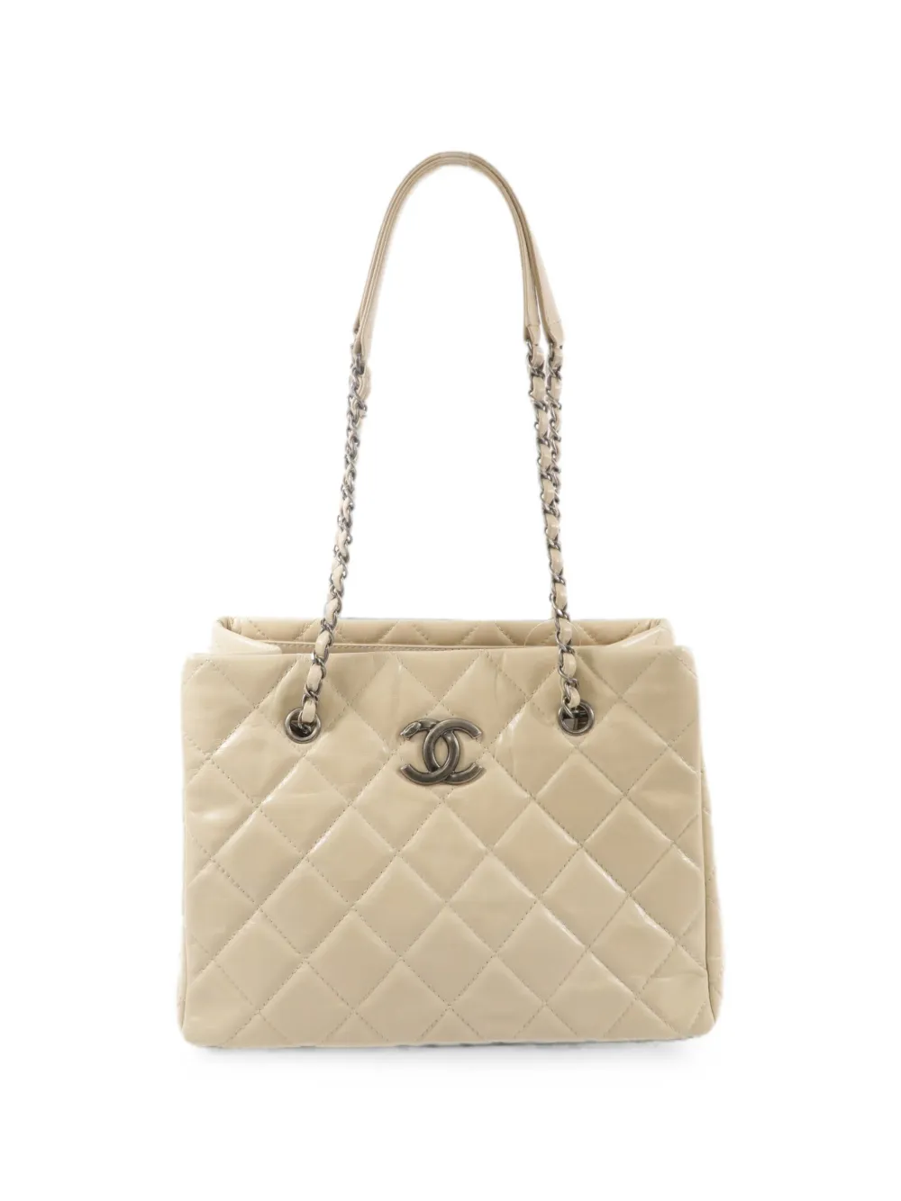 CHANEL Pre-Owned interlocking-CC tote bag - Toni neutri