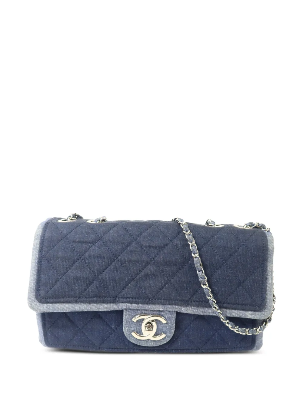CHANEL Pre-Owned quilted CC turn-lock shoulder bag - Blue