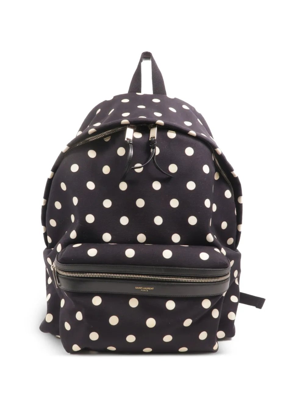 Saint Laurent Pre-Owned Rucksack polka-dot backpack - Nero