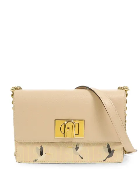 Furla 1927 chain-strap calfskin crossbody bag