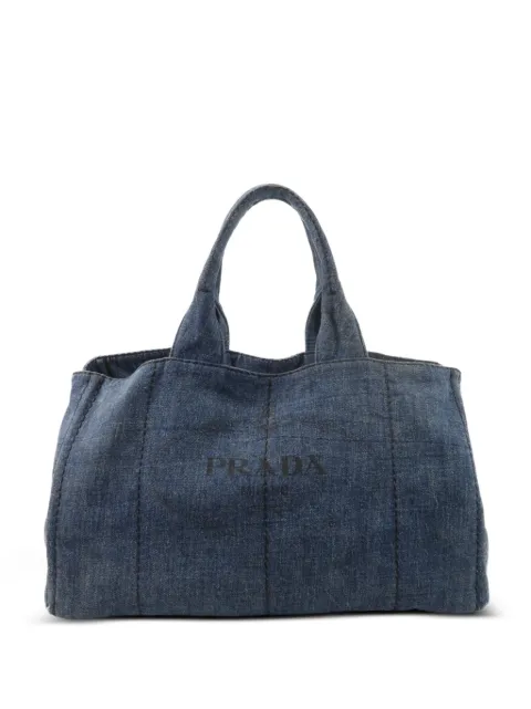 Prada Pre-Owned Canapa logo-print tote bag