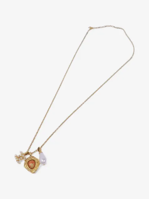 CHANEL Pre-Owned CC lion necklace
