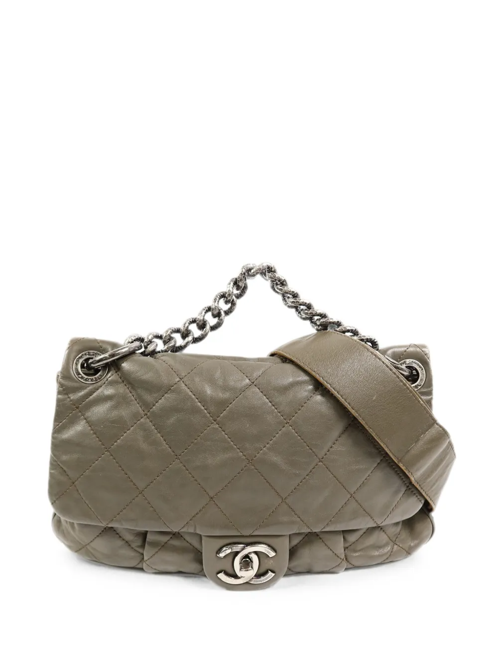 CHANEL Pre-Owned Borsa a spalla trapuntata - Grigio