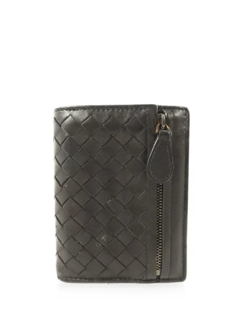 Bottega Veneta Pre-Owned cartera plegable con tejido intrecciato