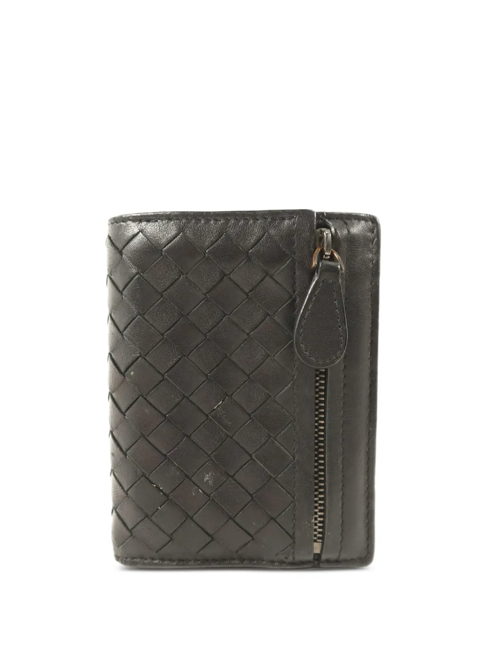Bottega Veneta Pre-Owned Portafoglio bi-fold Intrecciato - Nero
