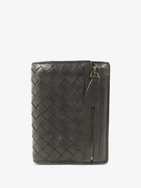 Bottega Veneta Pre-Owned Portafoglio bi-fold Intrecciato