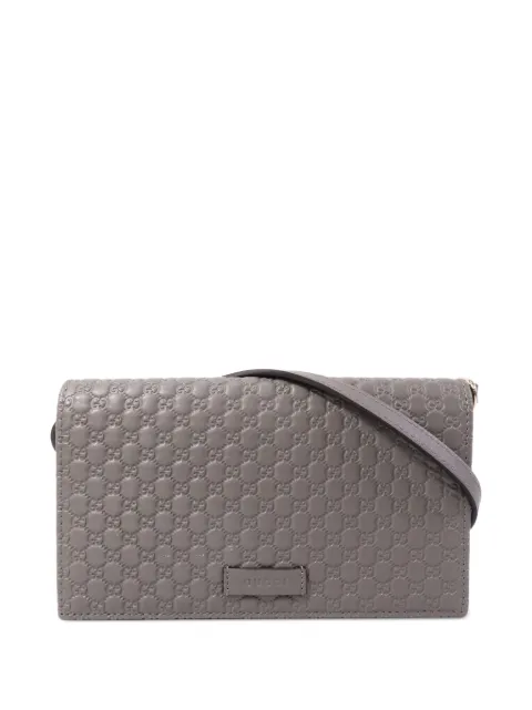 Gucci Pre-Owned Microguccissima wallet on chain shoulder bag