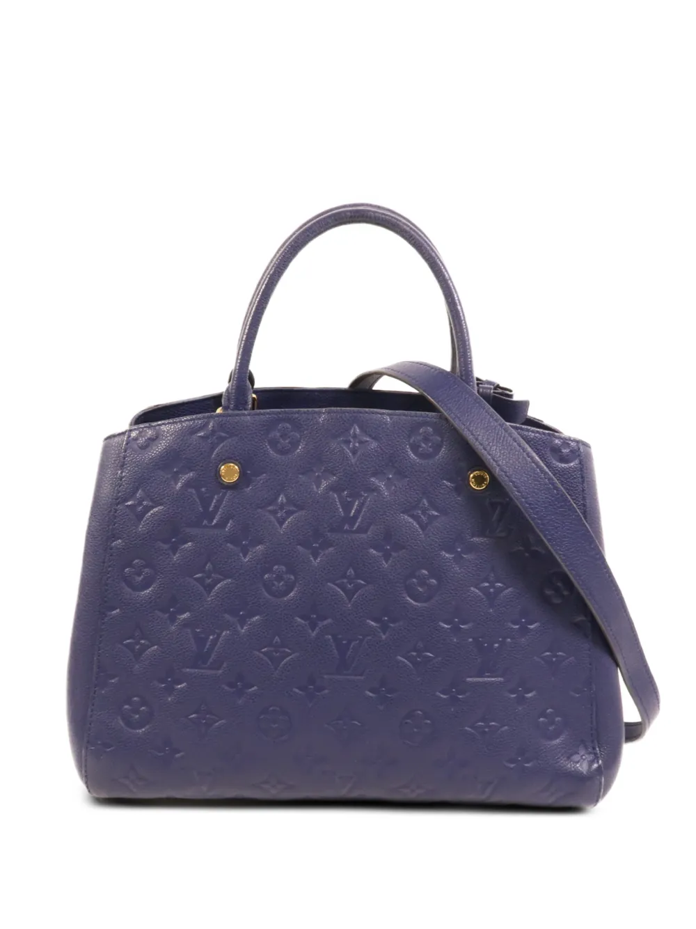 Louis Vuitton Pre-Owned Empreinte Montaigne MM Schultertasche mit Monogramm - Blau