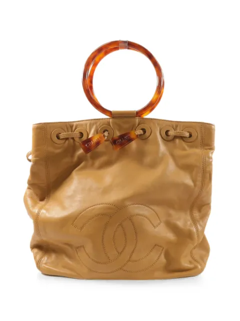 CHANEL Pre-Owned сумка-тоут с логотипом CC