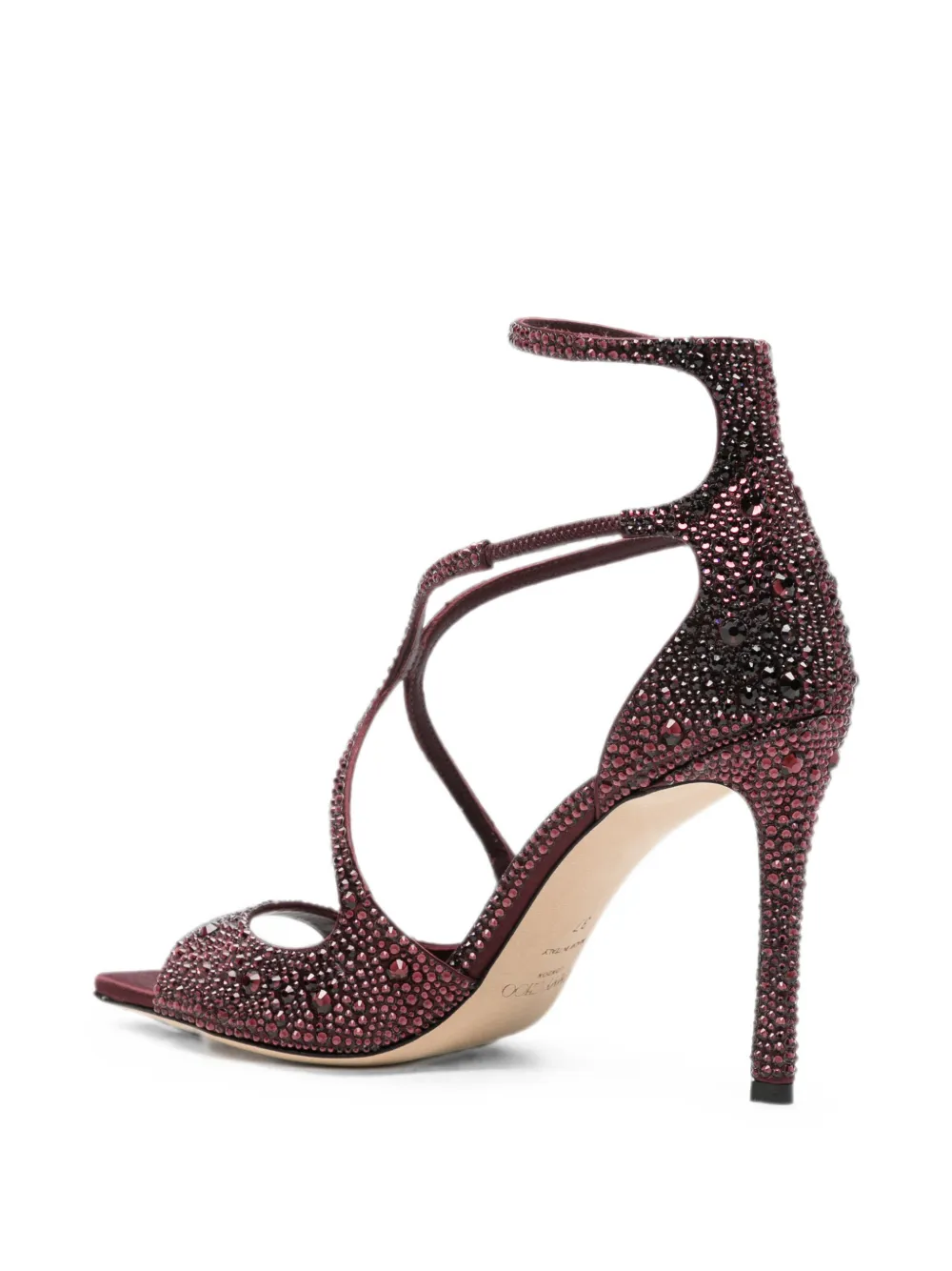 Jimmy Choo Azia crystal-embellished sandals Paars