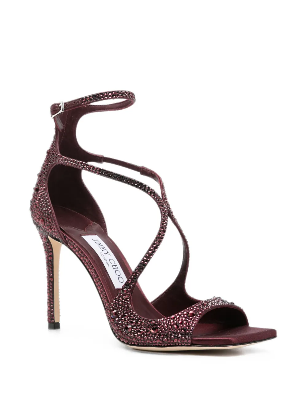 Jimmy Choo Azia crystal-embellished sandals Paars