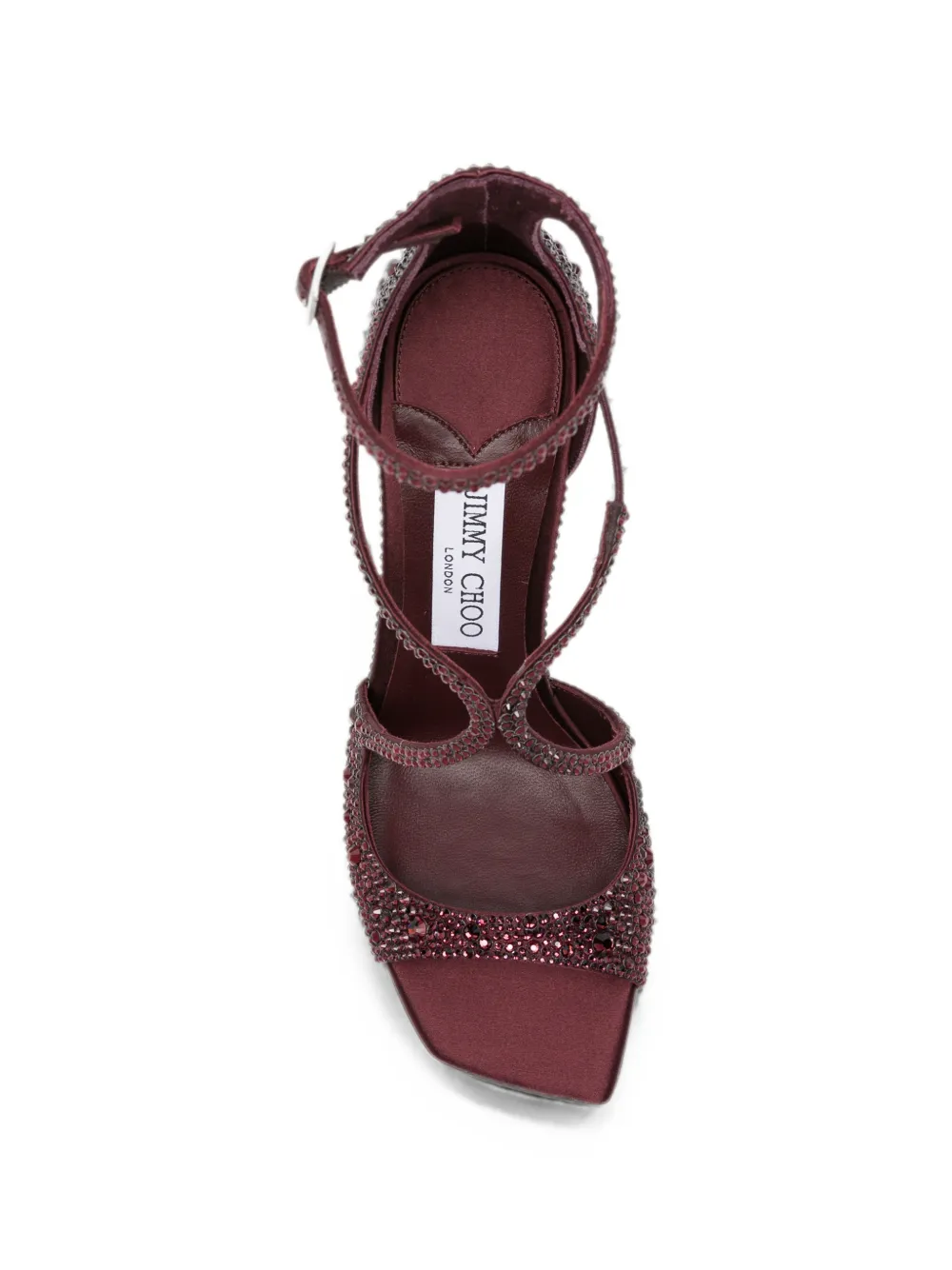 Jimmy Choo Azia crystal-embellished sandals Paars
