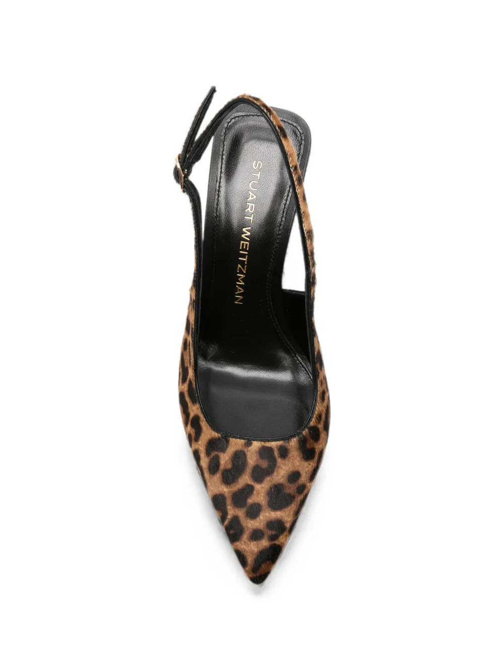 Stuart Weitzman Vinnie leopard-print wedge pumps Bruin