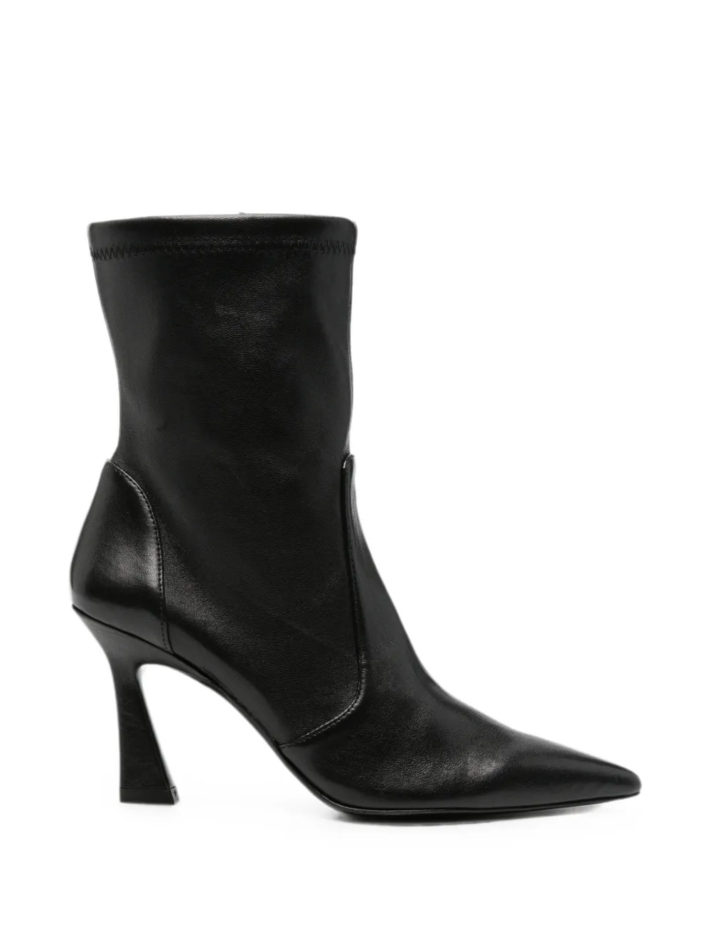 Stuart Weitzman Vinnie pointed-toe ankle boots Zwart