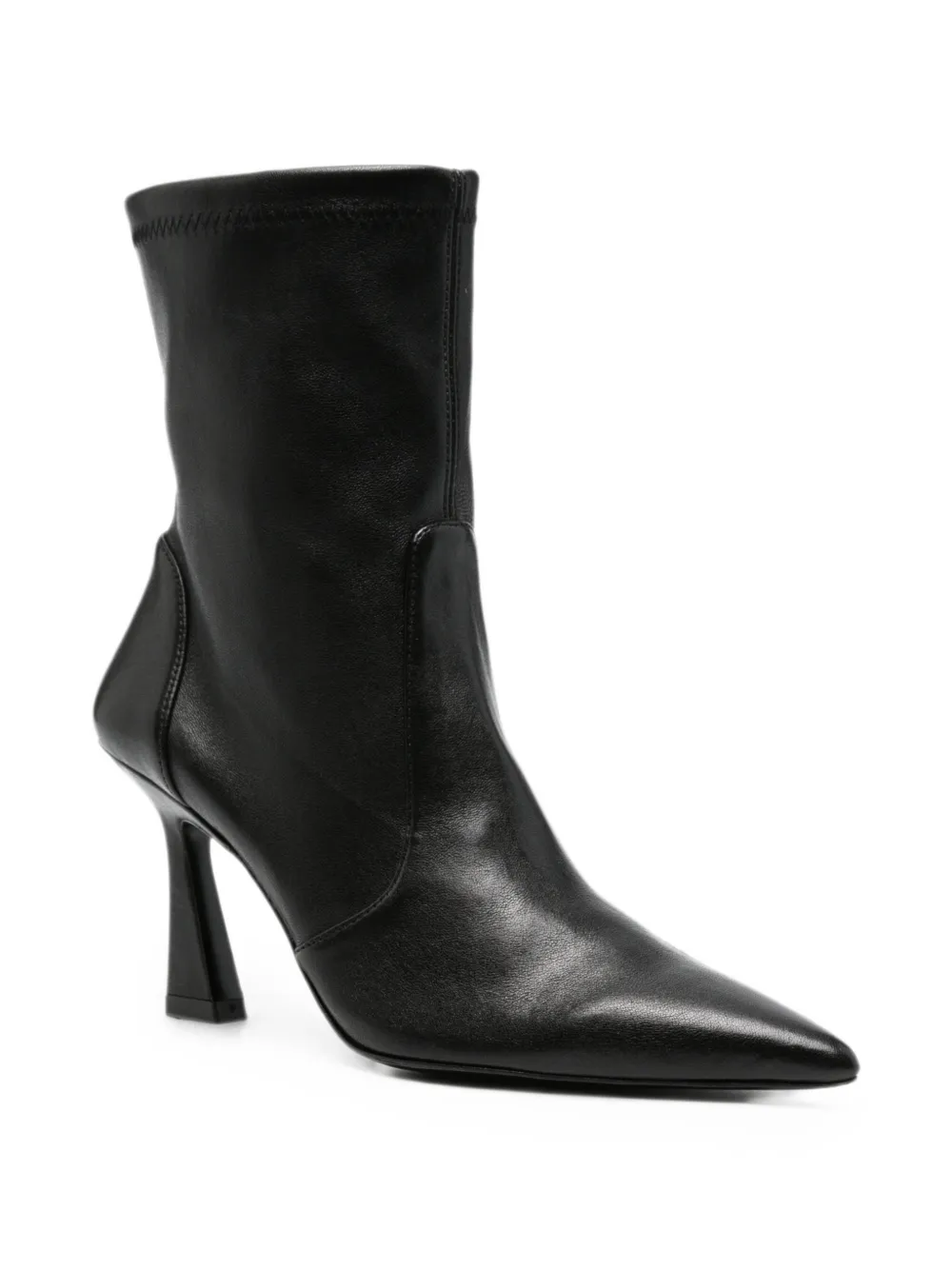 Stuart Weitzman Vinnie pointed-toe ankle boots Zwart