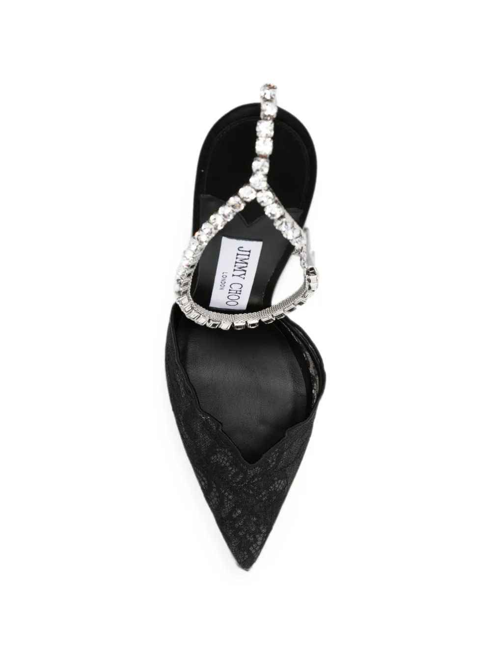 Jimmy Choo Saeda crystal-embellished pumps Zwart
