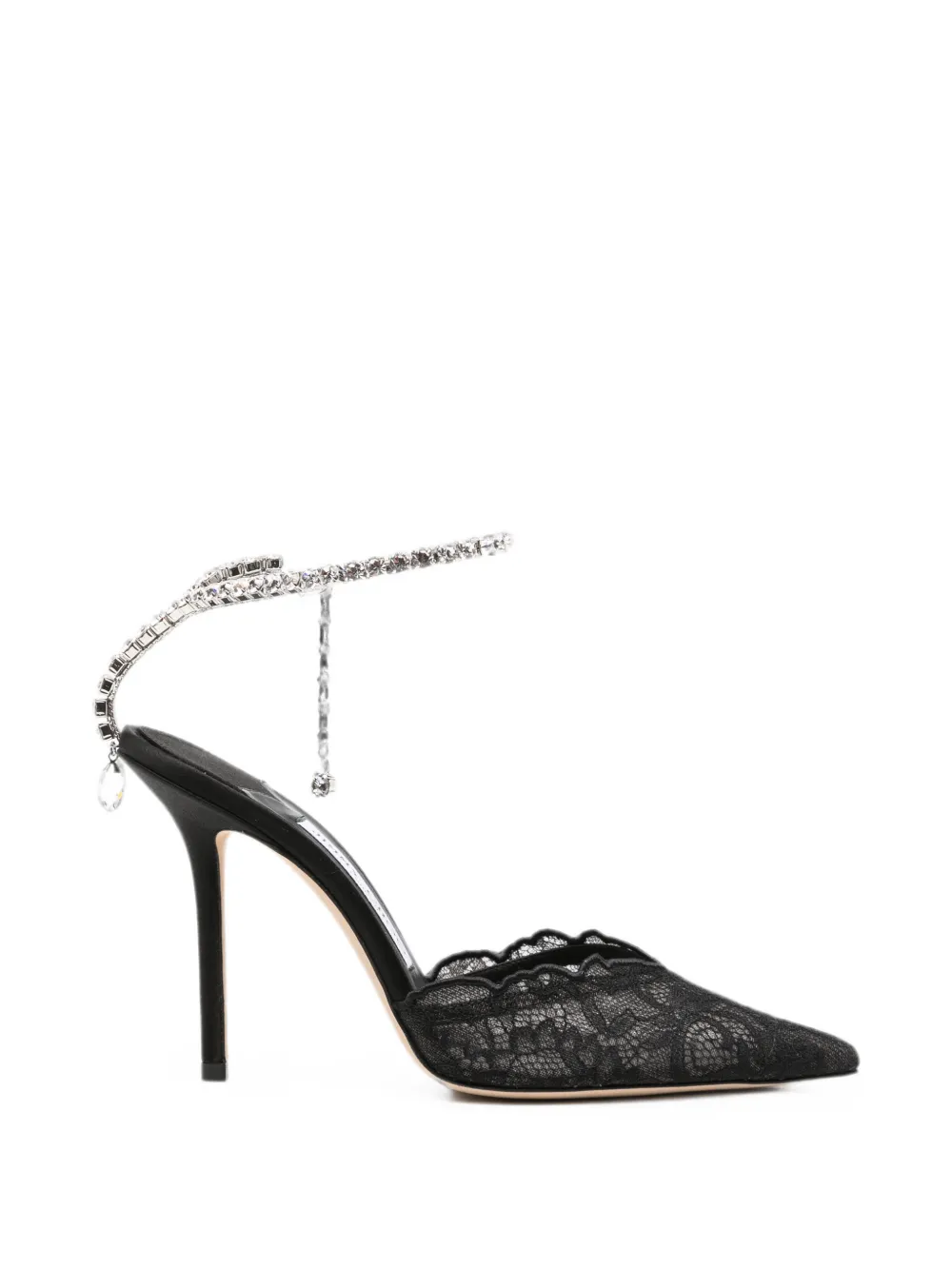 Jimmy Choo Saeda crystal-embellished pumps Zwart