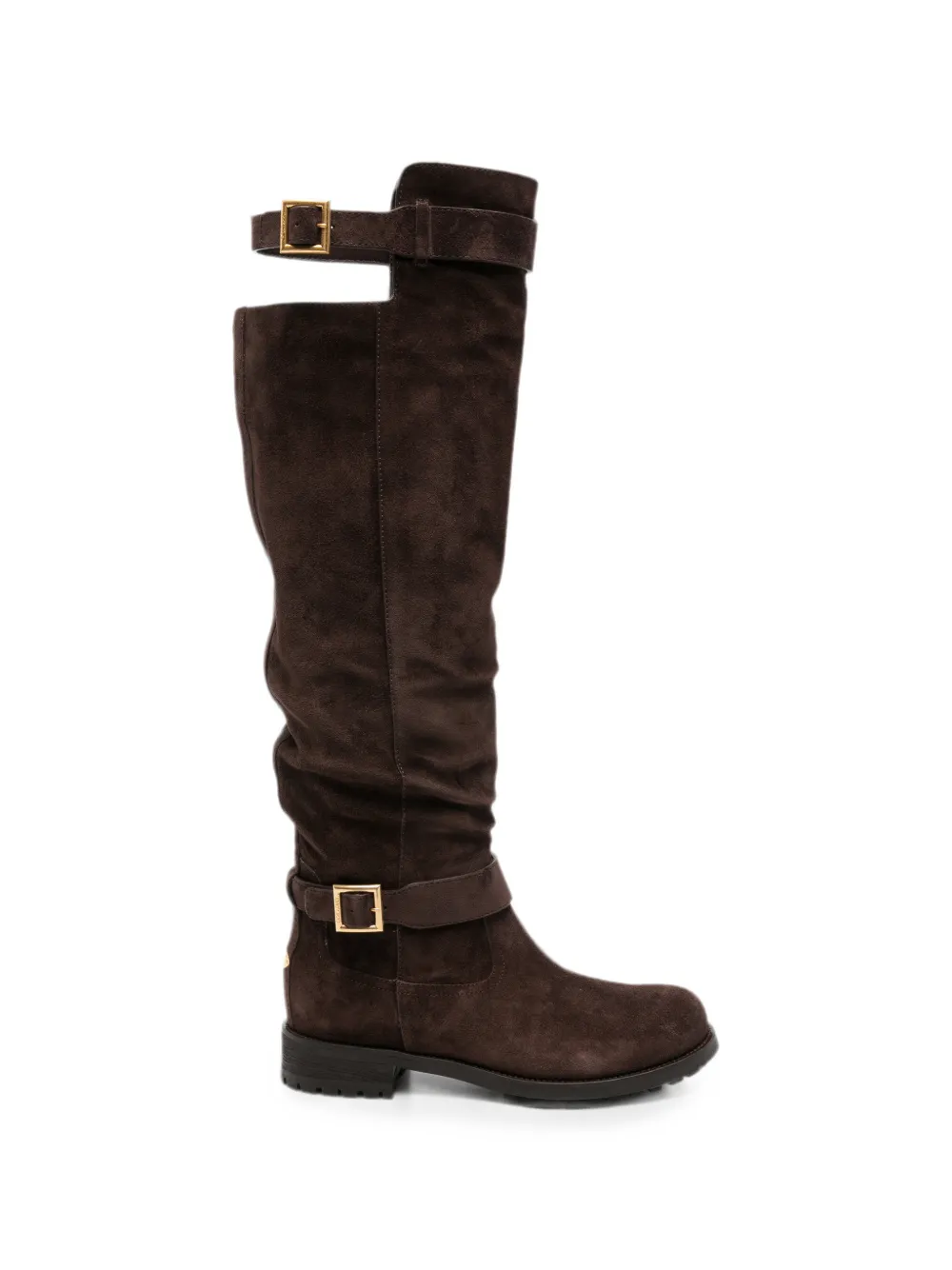 Jimmy Choo Biker KB buckle-strap boots - Braun