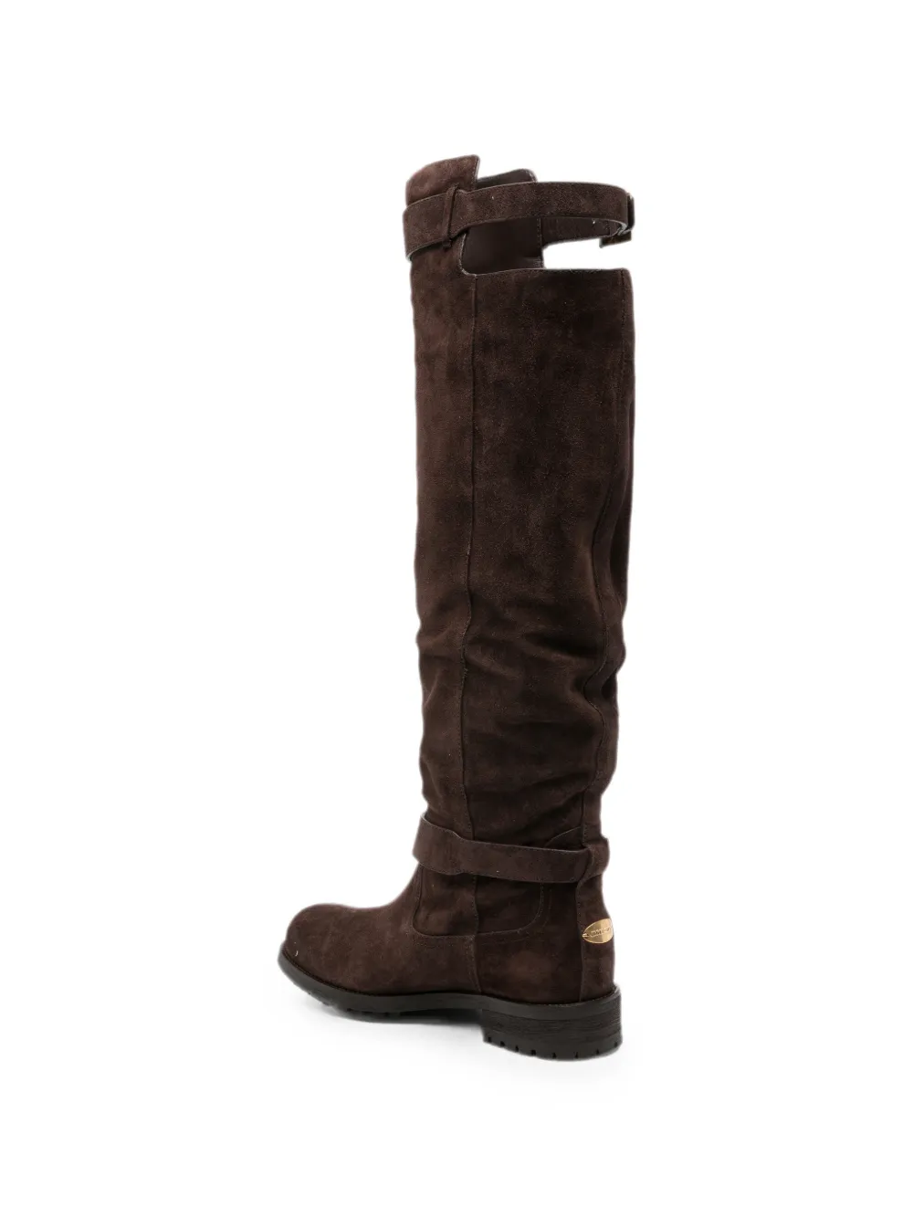 Jimmy Choo Biker KB buckle-strap boots Bruin