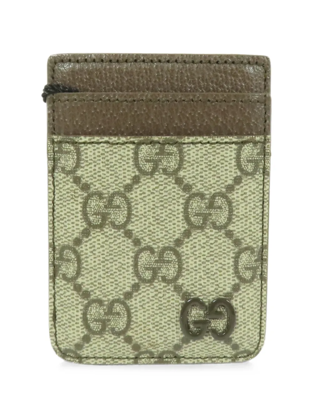 Gucci Pre-Owned GG Supreme card case - Toni neutri