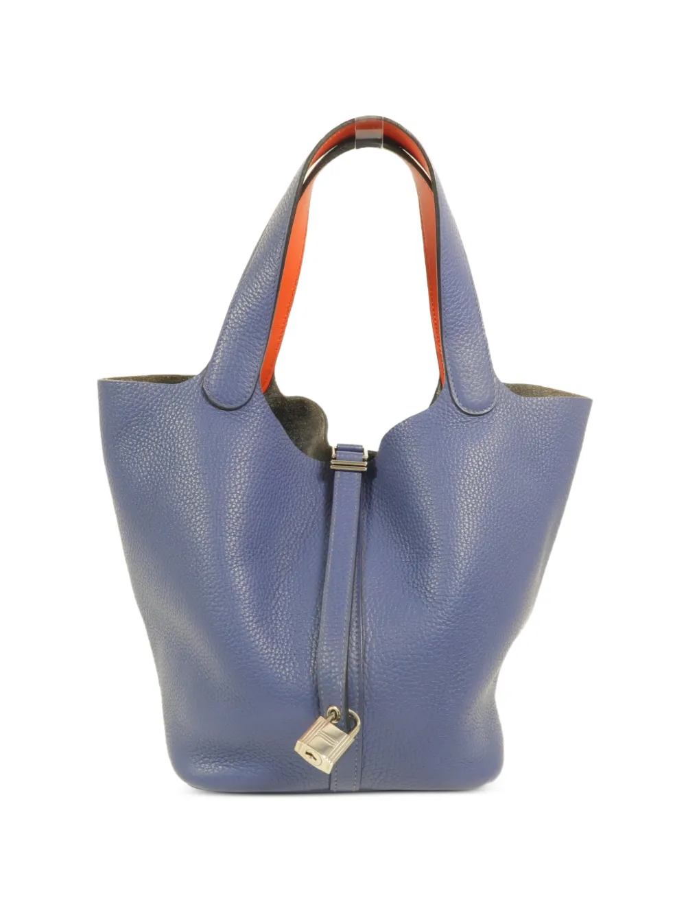 Hermès Pre-Owned 2018 Picotin MM leather tote bag - Blu