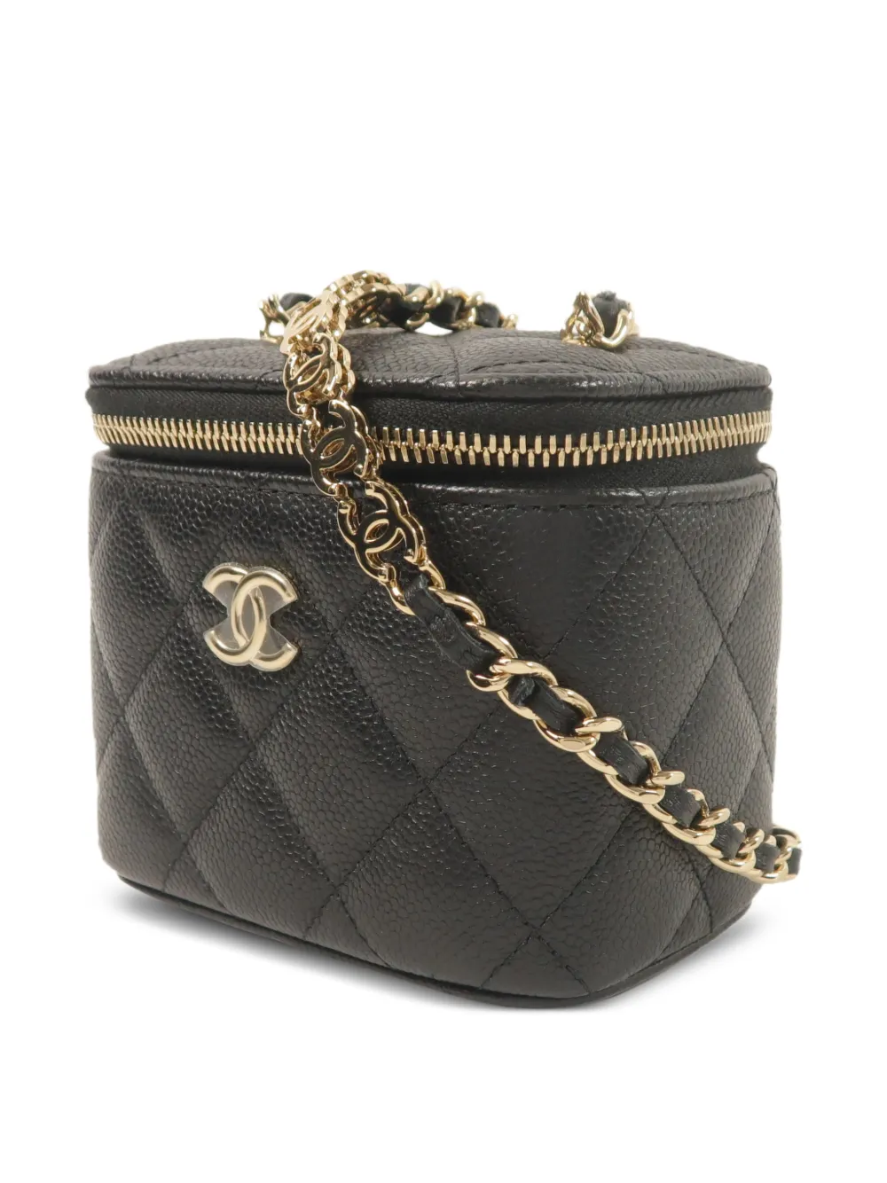 CHANEL Pre-Owned Vanity iterlocking-CC Shoulder Bag | Black