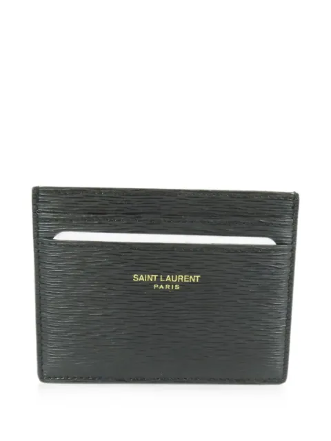 Saint Laurent Pre-Owned textured leather card holder