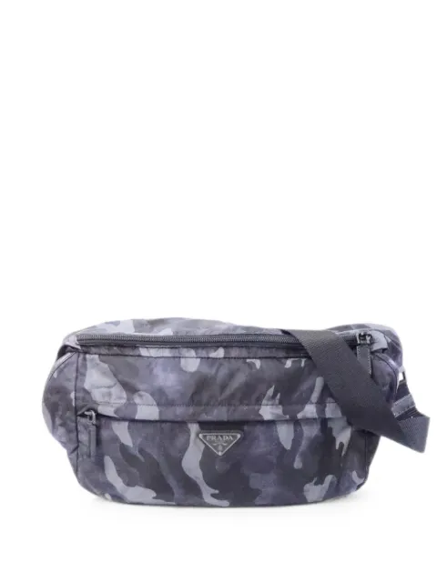Prada Pre-Owned поясная сумка с камуфляжным принтом