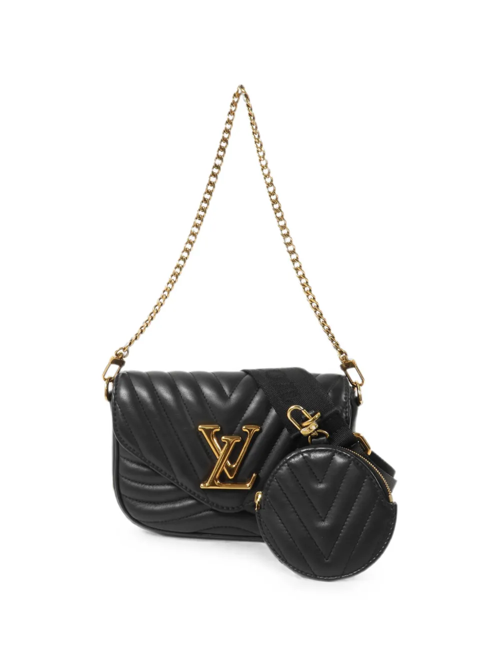Louis Vuitton Pre-Owned New Wave calf leather mini shoulder bag - Nero