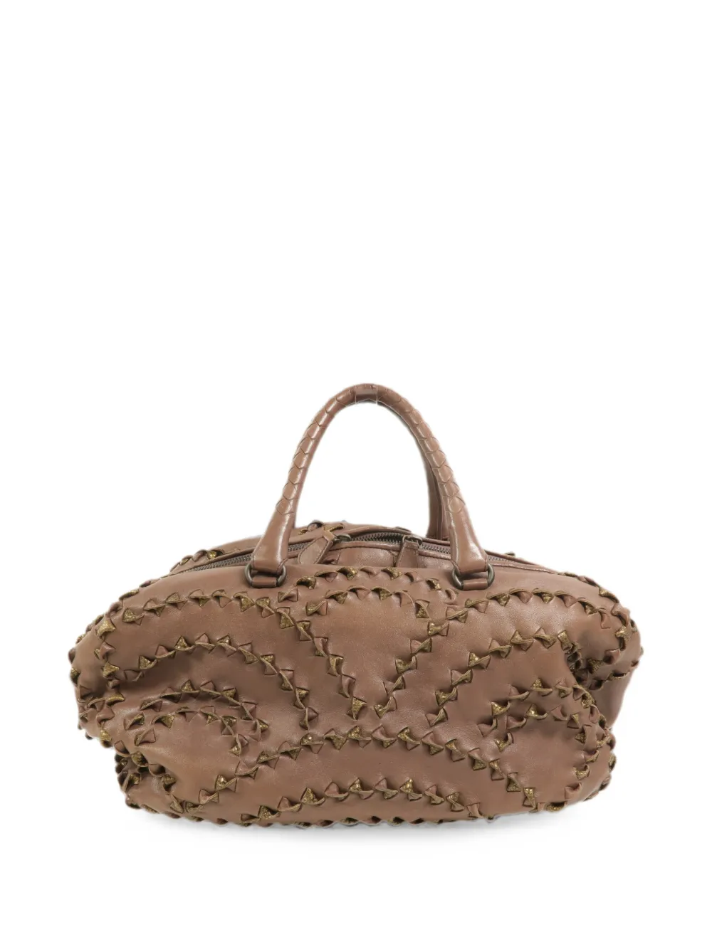 Bottega Veneta Pre-Owned san Marco woven leather tote bag - Rosa