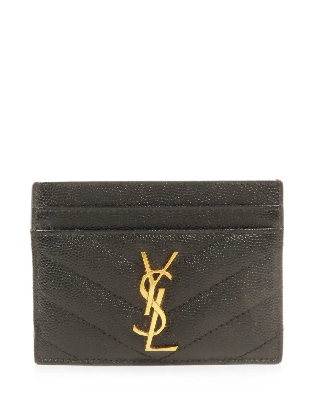 Saint Laurent Pre-Owned Cassandre Matelasse Kartenetui - Schwarz