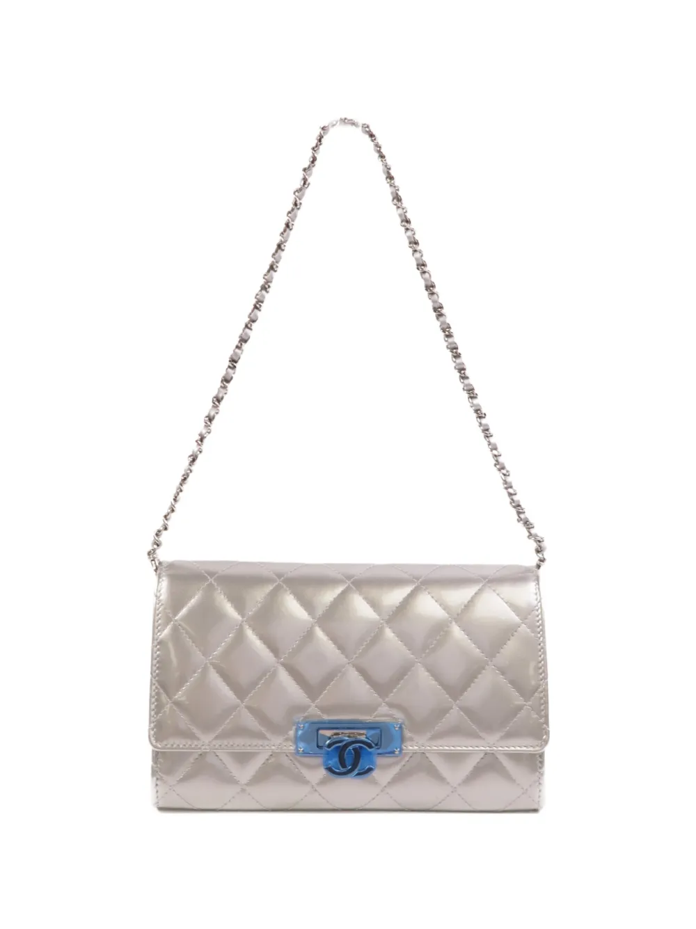 CHANEL Pre-Owned quilted CC shoulder bag - Argento