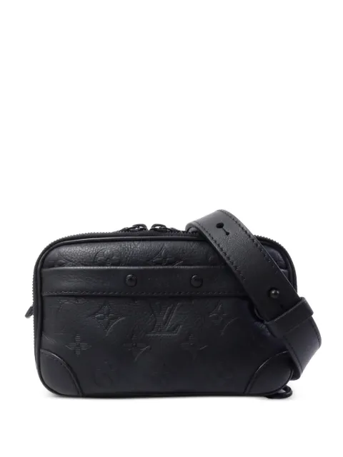 Louis Vuitton Pre-Owned Monogram Shadow Alpha 迷你单肩包
