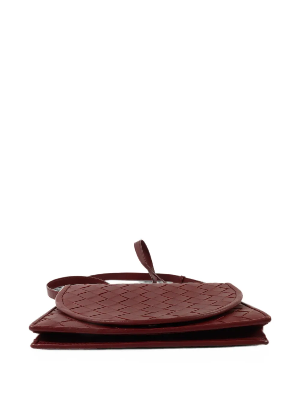 Bottega Veneta Pre-Owned Intrecciato schoudertas Rood