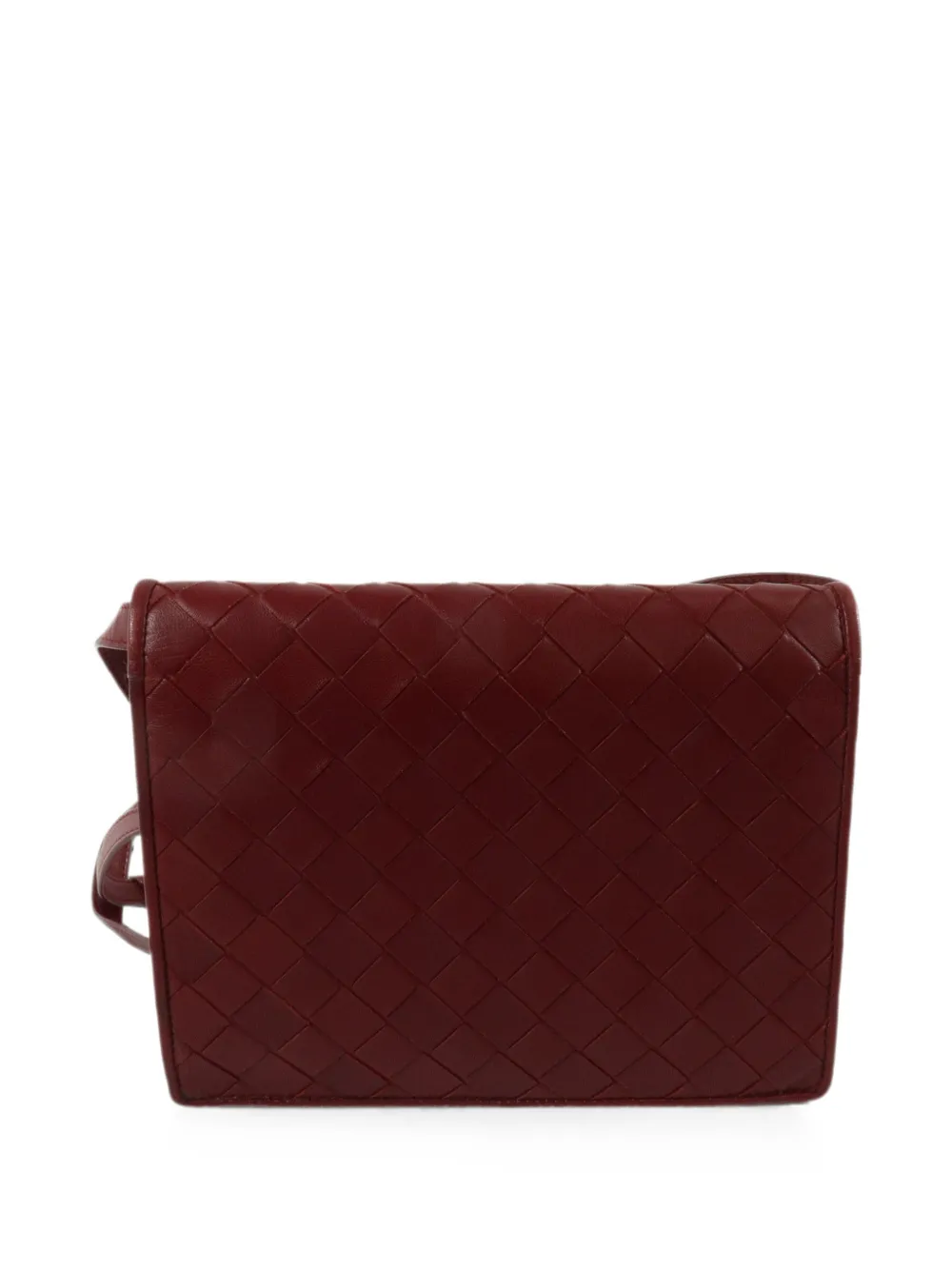 Bottega Veneta Pre-Owned Intrecciato schoudertas Rood