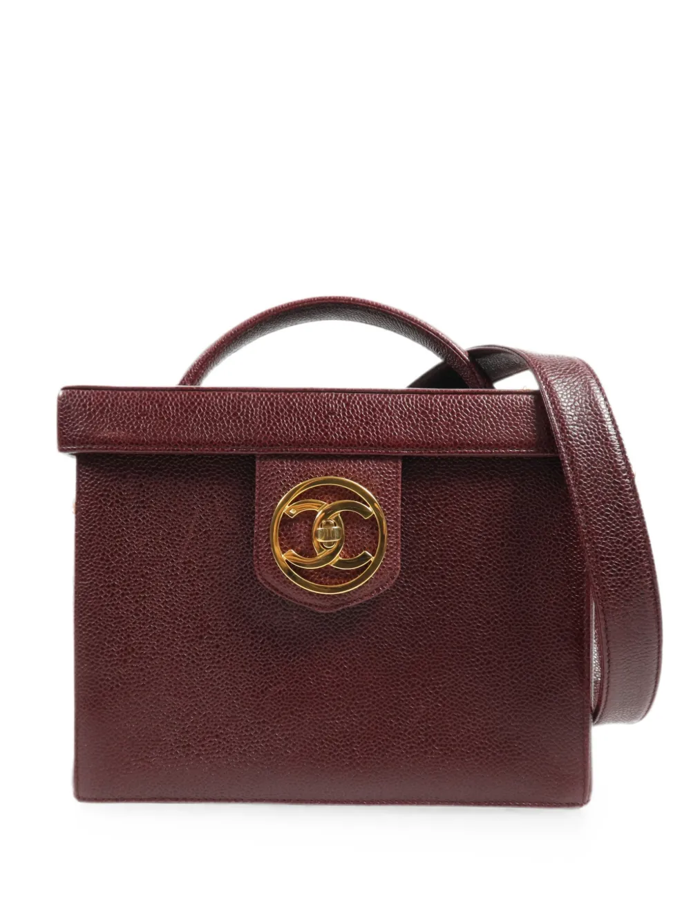 CHANEL Pre-Owned CC turn-lock tote bag - Rosso