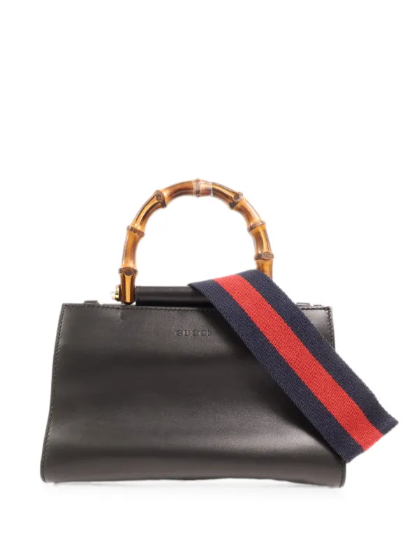 レ*カ様 【美品・付属品完備】GUCCI ニムフェア バンブー 2WAY 470 Gucci Pre-Owned バンブーニムフェア 2wayレザーハンドバッグ