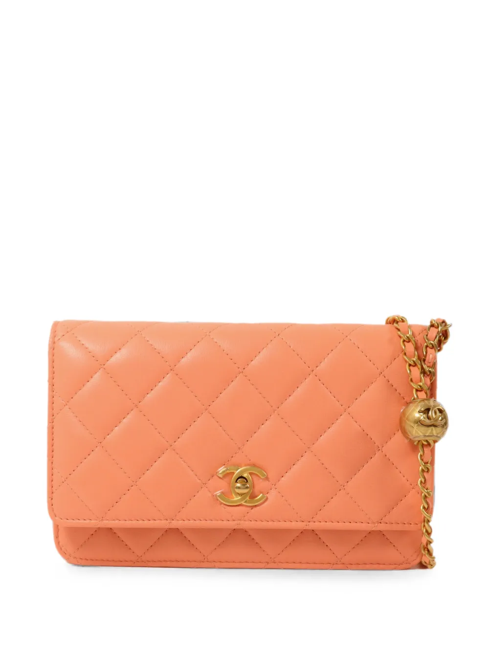 CHANEL Pre-Owned Wallet-on-Chain CC turn-lock quilted mini bag - Rosa