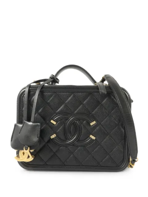 CHANEL Pre-Owned medium CC Filigree Vanity Case tote bag