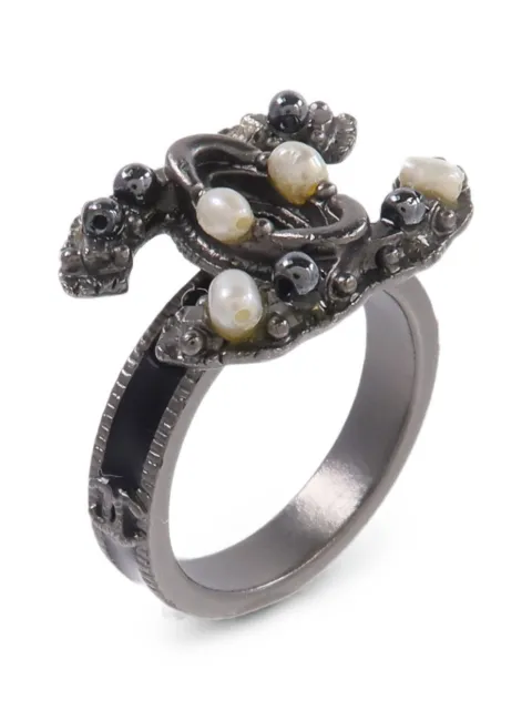 CHANEL Pre-Owned interlocking CC ring
