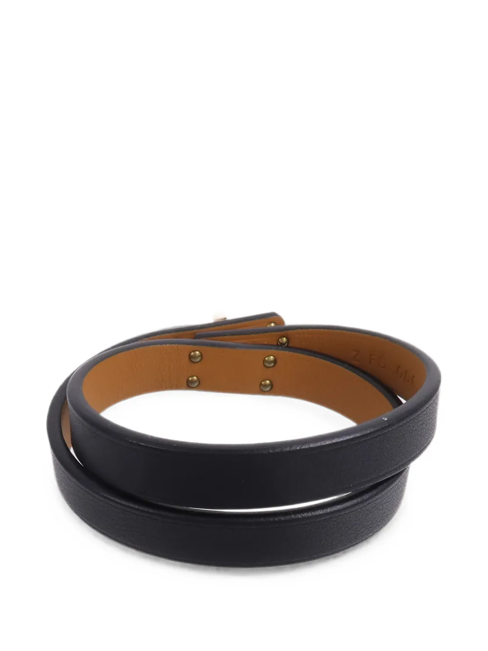 Hermès Pre-owned 2021 Mini Kelly Double Tour Bracelet in Black, view 2