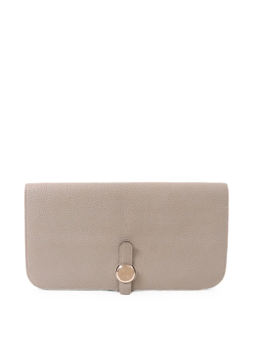 Hermès Pre-Owned MM Dogon Togo leather wallet - Grigio