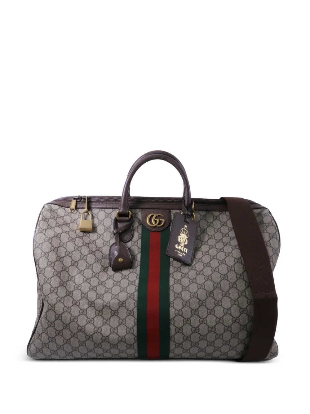 Gucci Pre-Owned Ophidia Web duffle bag - Toni neutri