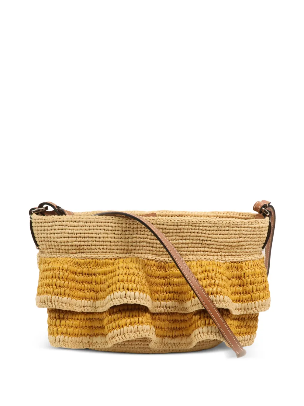Loewe Pre-Owned Gerüschte Paula's Ibiza Schultertasche - Braun
