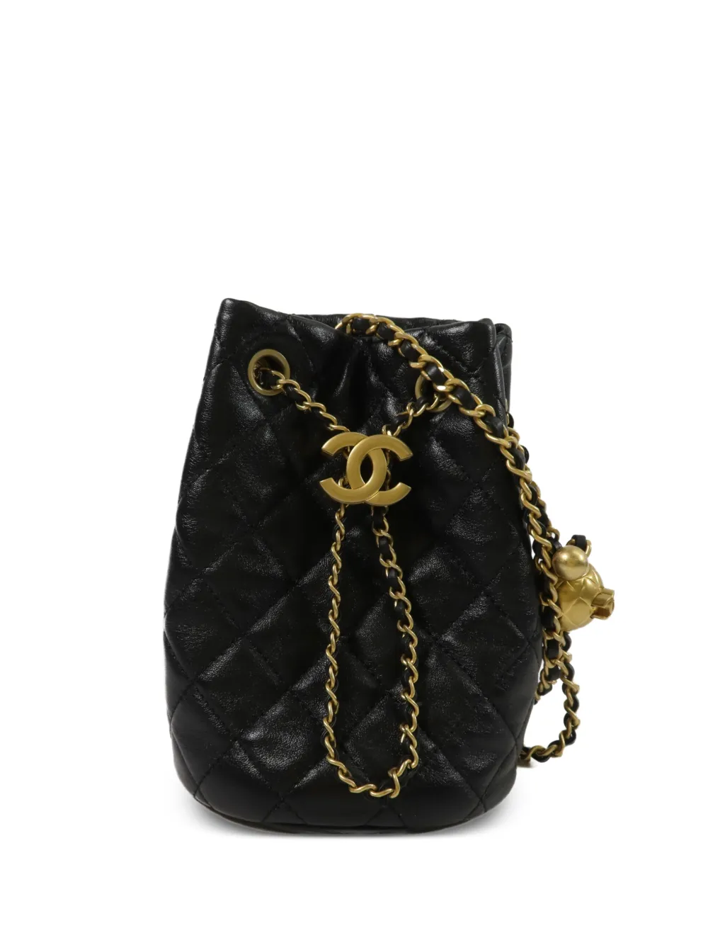 CHANEL Pre-Owned CC diamond-quilted mini bag - Nero