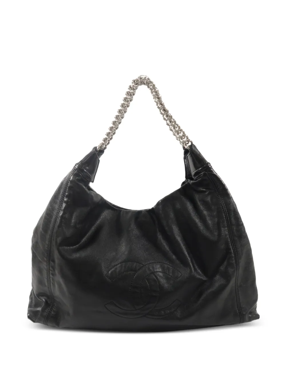 CHANEL Pre-Owned CC logo-detail chain-strap handbag - Black