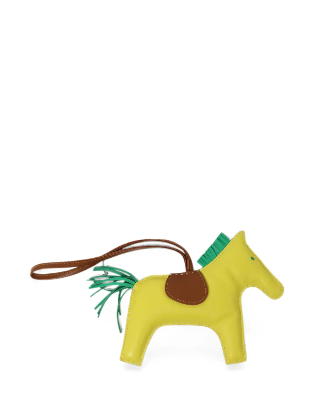 Hermès Pre-Owned GM Rodeo horse charm - Giallo