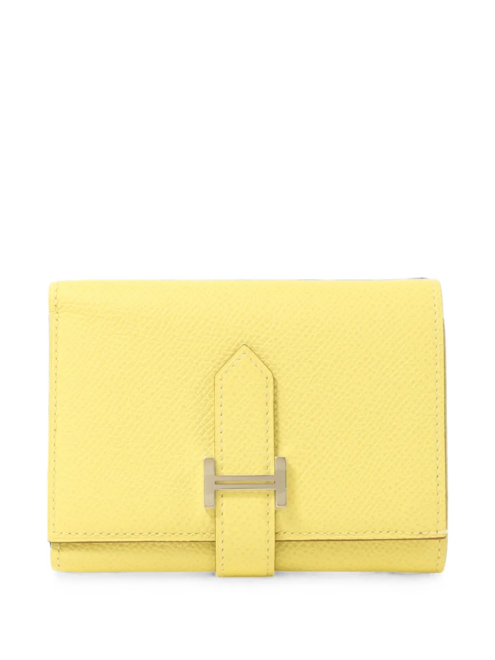 Hermès Pre-Owned 2021 Bearn Verso leather wallet - Giallo