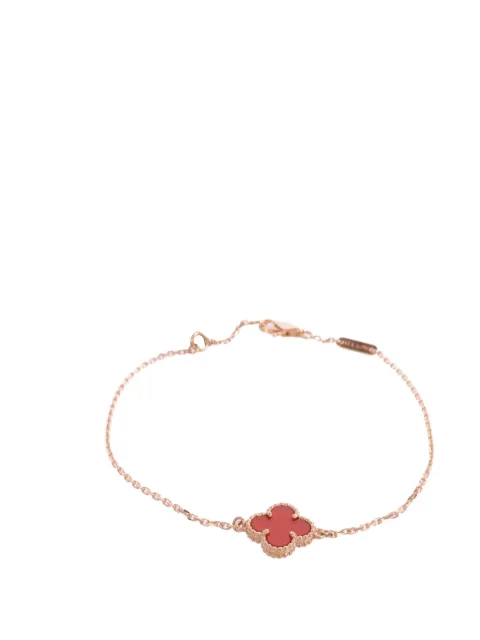 Van Cleef & Arpels Pre-Owned Sweet Alhambra carnelian bracelet