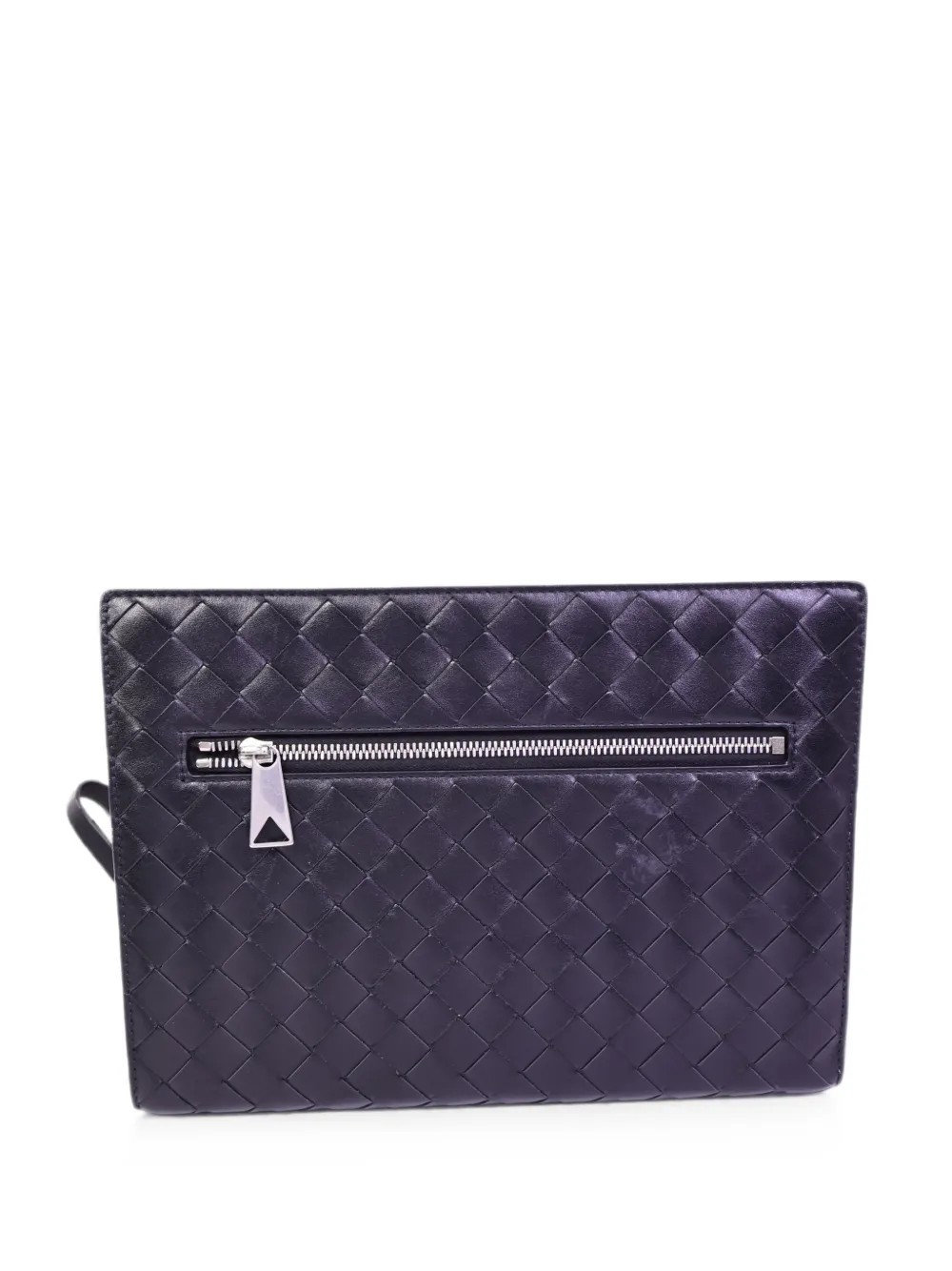 Bottega Veneta Pre-Owned Intrecciato leather clutch bag - Viola